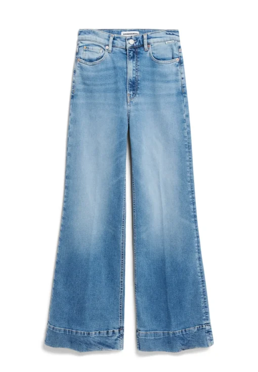 Damen armedangels Wide Jeans recycelte Baumwolle Mix Comfort-Stretch MURLIAA