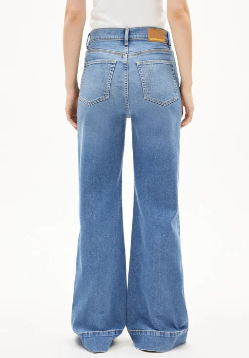 Damen armedangels Wide Jeans recycelte Baumwolle Mix Comfort-Stretch MURLIAA