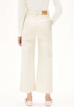 Damen armedangels Wide Jeans recycelte Baumwolle Comfort-Stretch MURLIAA CROPPED