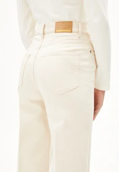 Damen armedangels Wide Jeans recycelte Baumwolle Comfort-Stretch MURLIAA CROPPED