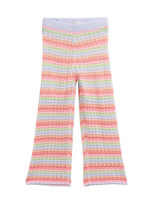 Kinder Tom Tailor Denim Wide Leg Hose mit Lochmuster