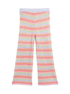Kinder Tom Tailor Denim Wide Leg Hose mit Lochmuster
