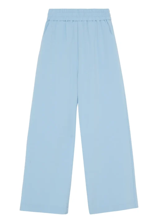 Kinder s.Oliver Wide-Leg-Hose aus Twill mit Elastikbund und Eingrifftaschen