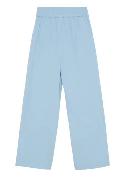 Kinder s.Oliver Wide-Leg-Hose aus Twill mit Elastikbund und Eingrifftaschen