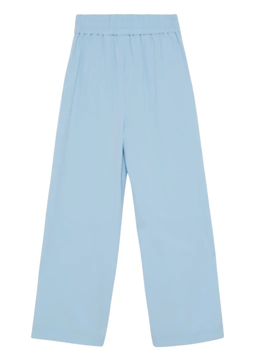 Kinder s.Oliver Wide-Leg-Hose aus Twill mit Elastikbund und Eingrifftaschen