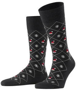 Herren Burlington X-Mas Argyle Herren Socken