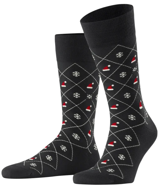 Herren Burlington X-Mas Argyle Herren Socken