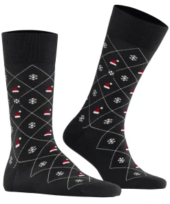 Herren Burlington X-Mas Argyle Herren Socken