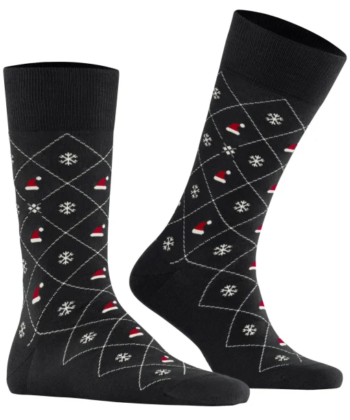 Herren Burlington X-Mas Argyle Herren Socken