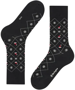 Herren Burlington X-Mas Argyle Herren Socken
