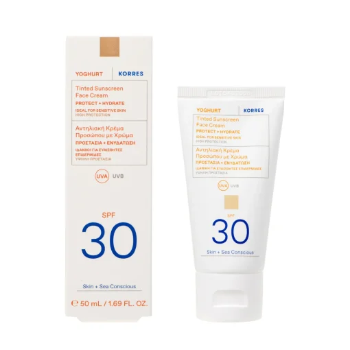 KORRES Yoghurt Getöntes Sonnencreme-Gel für das Gesicht SPF30