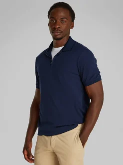 Herren Calvin Klein Zip Polo