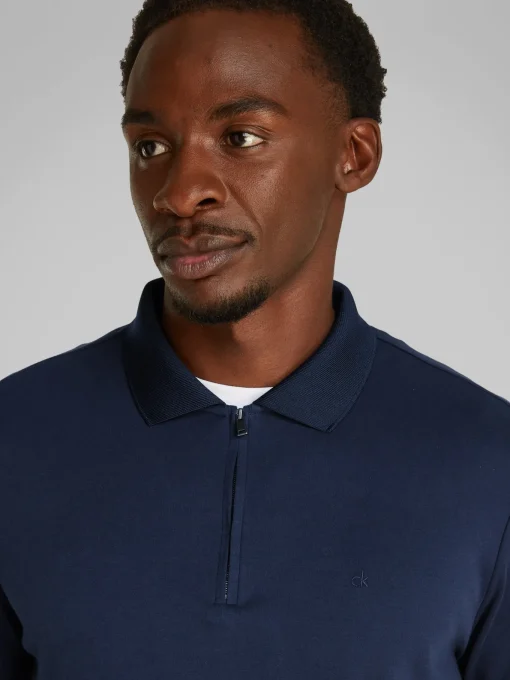 Herren Calvin Klein Zip Polo