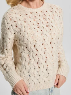 Damen GUESS Zopf-Pullover