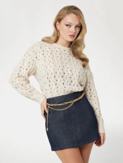 Damen GUESS Zopf-Pullover